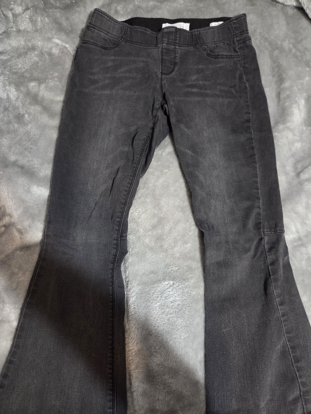 Charcoal Stretch Flare Pants